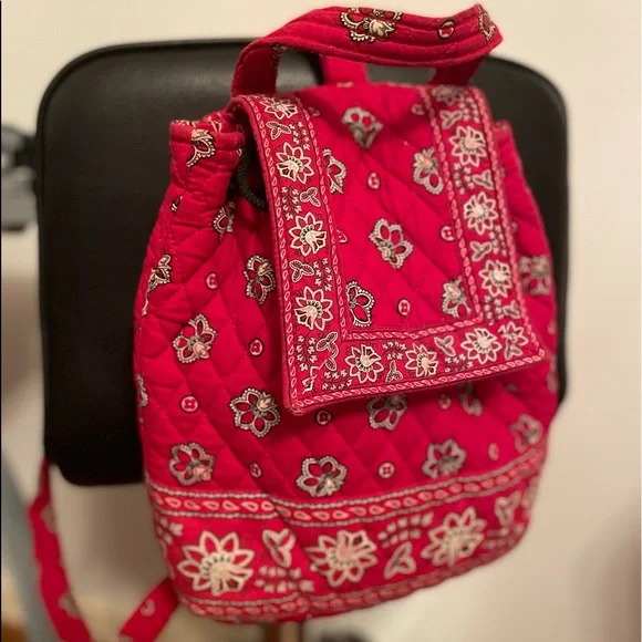 Vera Bradley red bandana backpack Vera Bradley Red Bandana Backpack Vera Bradley Red Bandana  main image 4